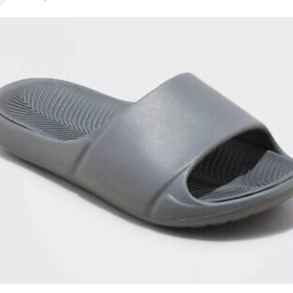 All In Motion Kids Apollo Slip-On Slides Gray Sandals – Size 1